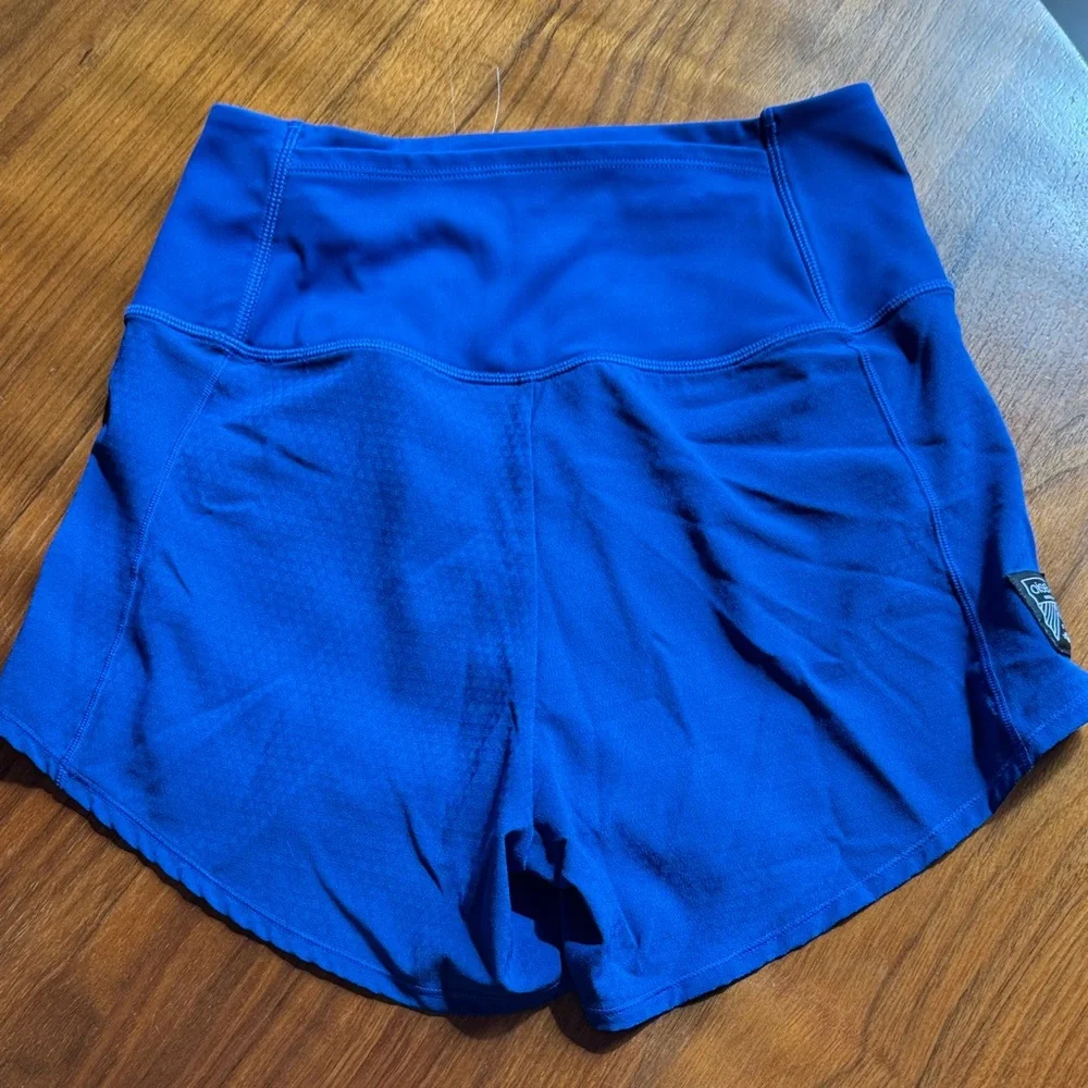 oiselle Royal Blue Athletic Shorts with Built-In Liner - Picture 2 of 2